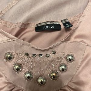 Apt 9 XL dressy tank top, dusty pink